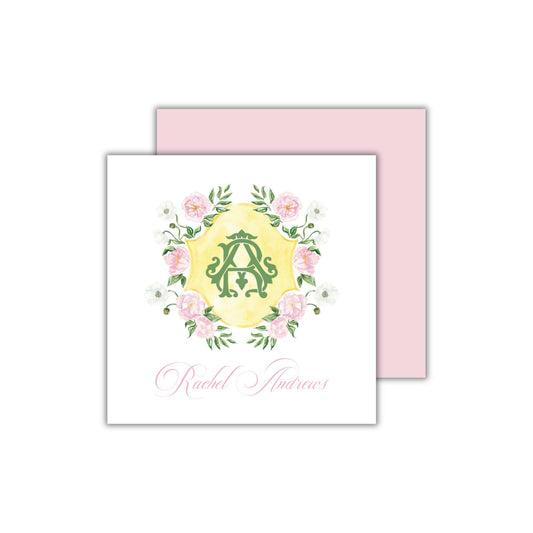 Romantic Crest Enclosure Cards