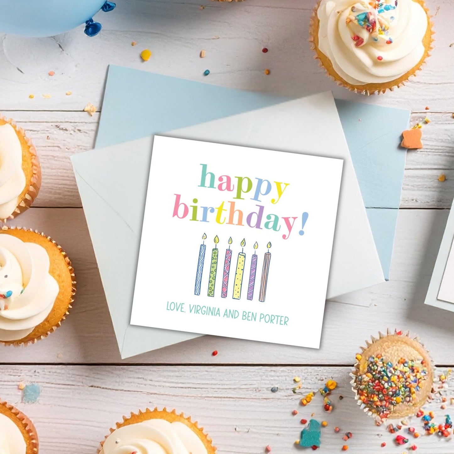Birthday Candle Enclosure Cards