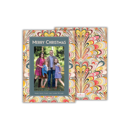 Deco Marble Christmas Card