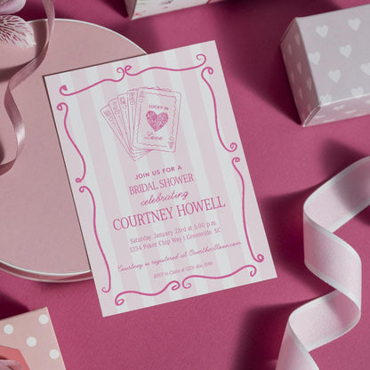 Lucky in Love Bridal Shower Invitation