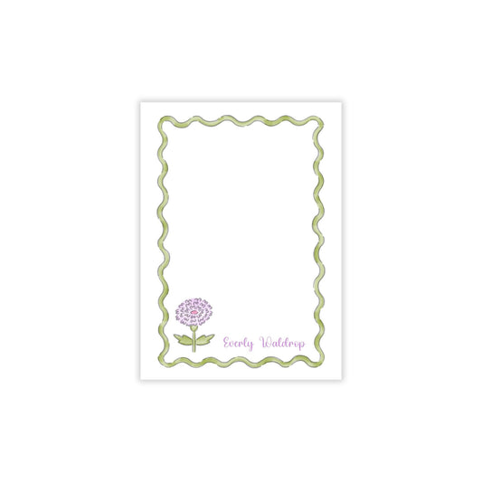 Purple Floral Notepad