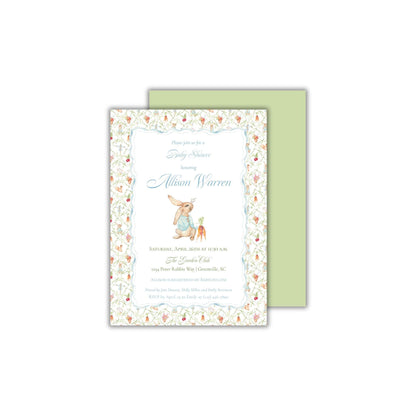 Peter Rabbit Baby Shower Invitation