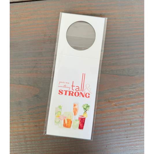 Tall & Strong Wine Tags, Set of 2 - Sample Extras