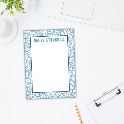 Floral College Colors Notepad
