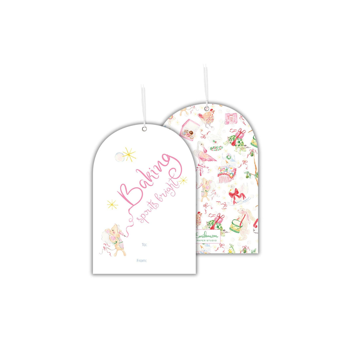 Baking Spirits Bright Christmas Tags
