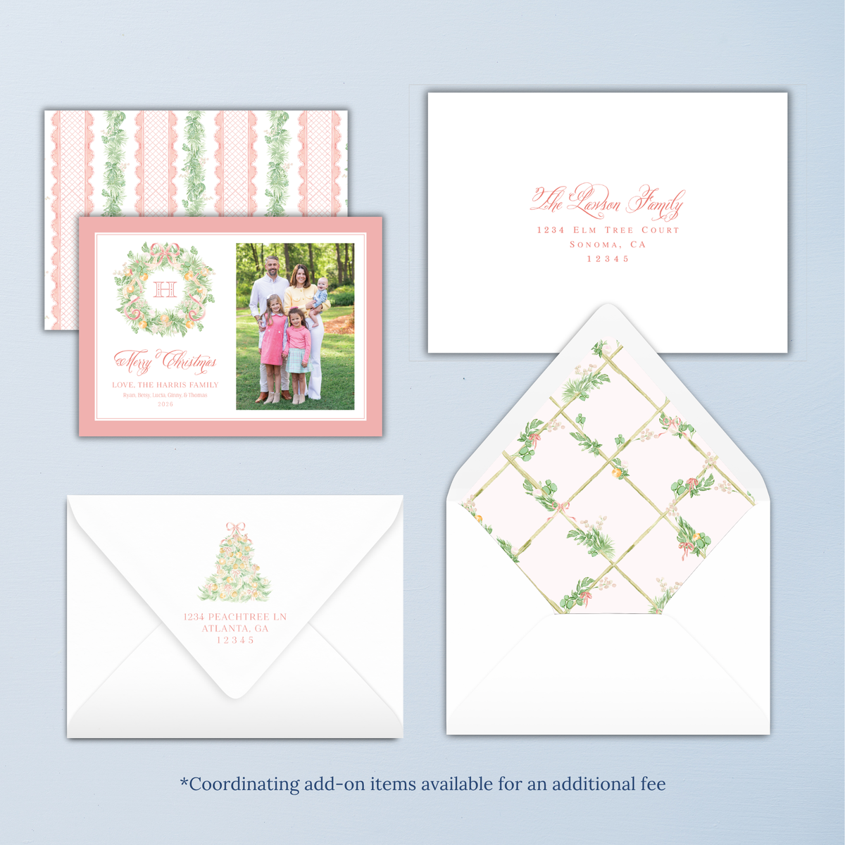 Taffy Wreath Christmas Card