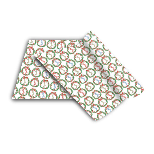 two pieces of paper with a pattern on them