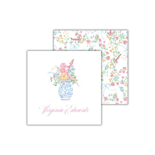Chinoiserie Vase Enclosure Cards