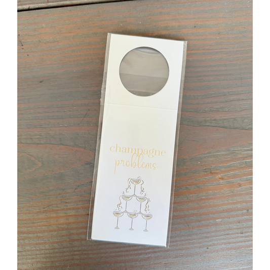 Champagne Problems Wine Tags
