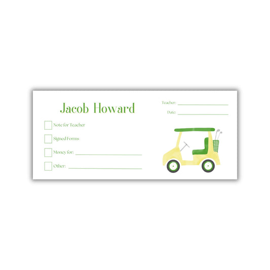 Golf Cart Money Envelopes