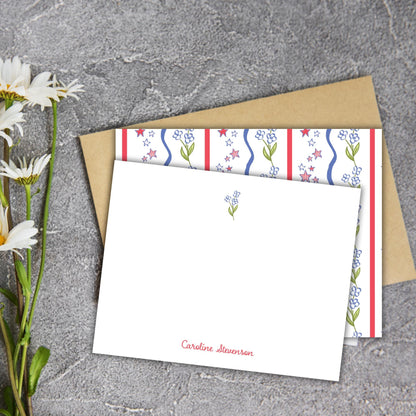 Patriotic Polly Notecards