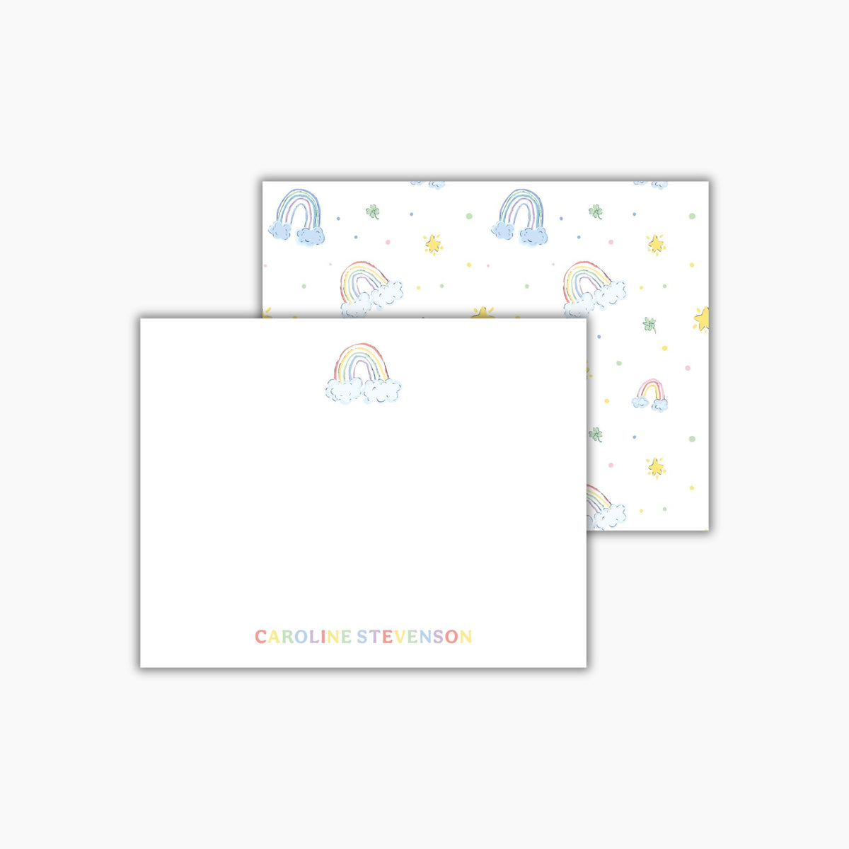 Dainty Rainbows Notecards