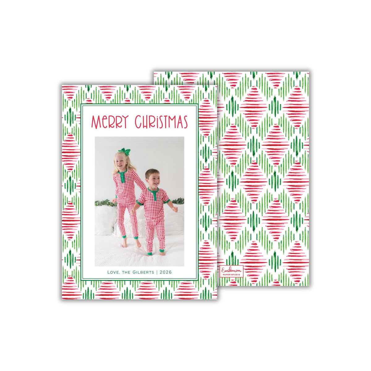 Ikat Christmas Card