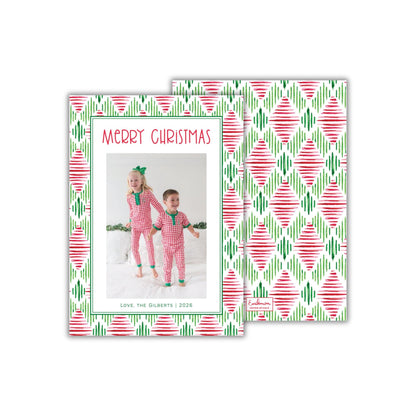 Ikat Christmas Card