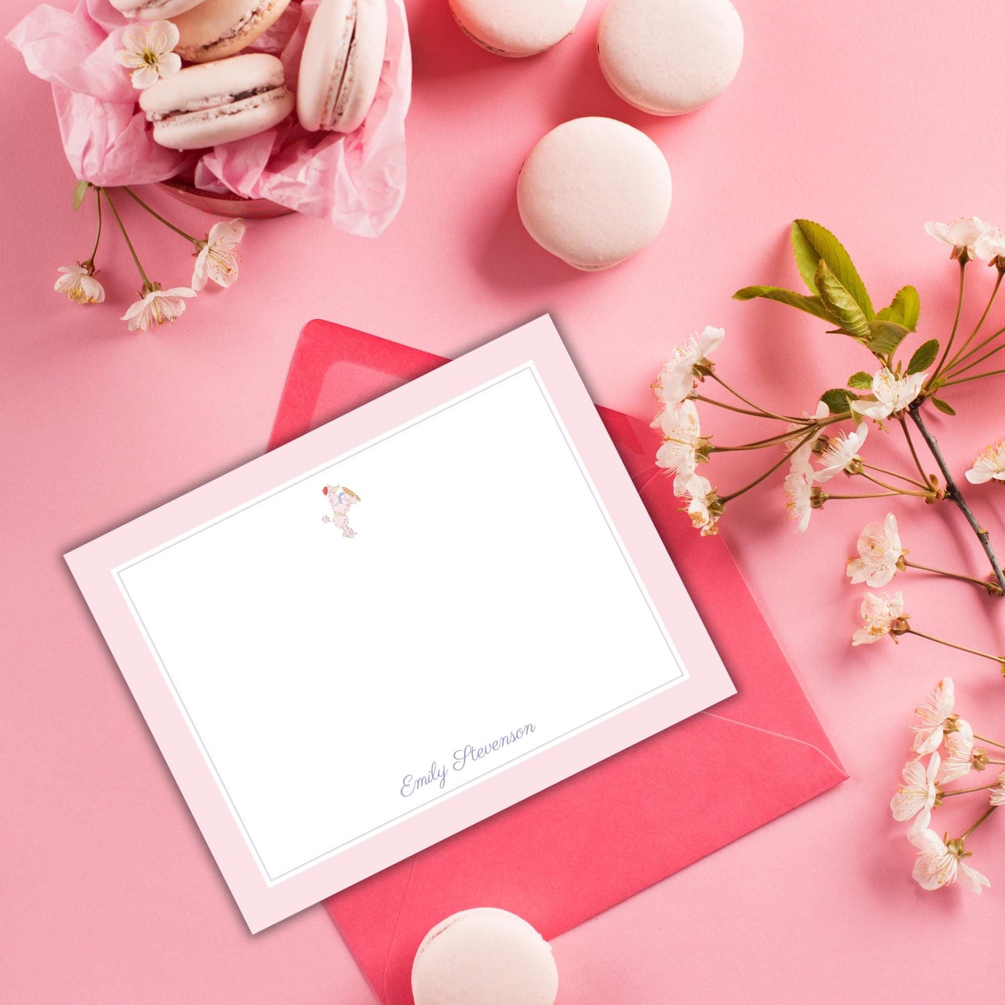 French Poodle Notecards