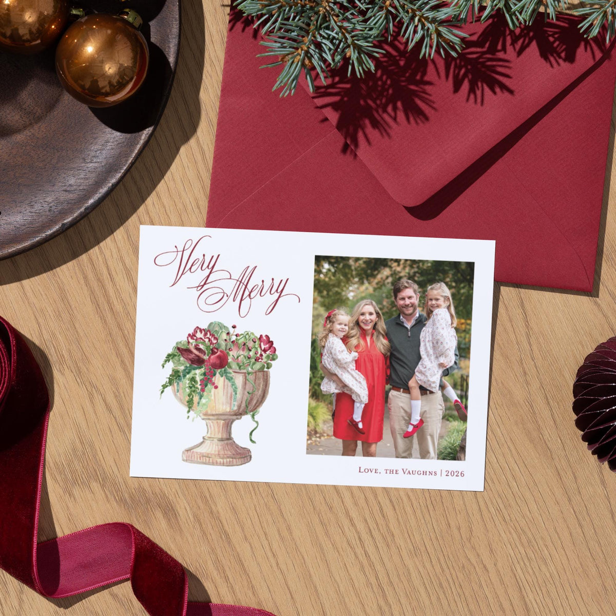 Artichoke Arrangement Christmas Card