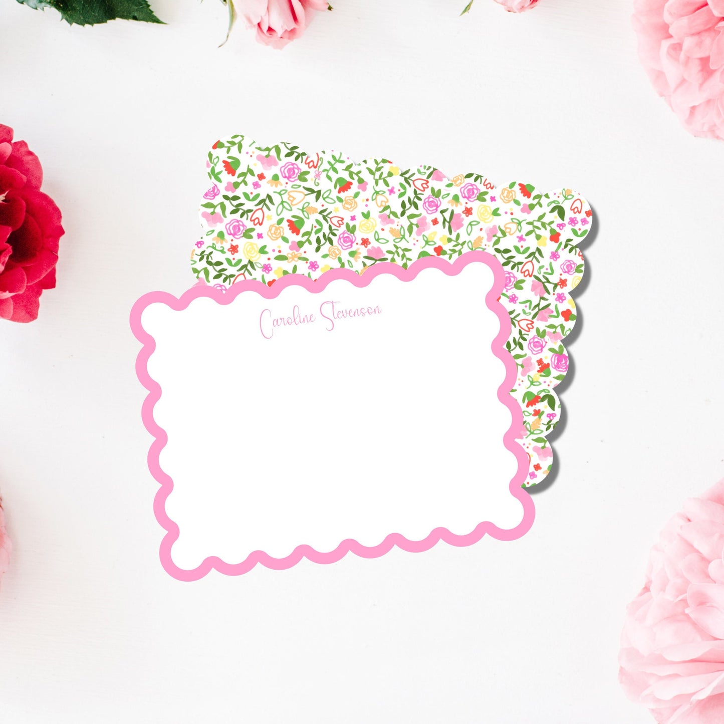 Scalloped Wildflower Notecards