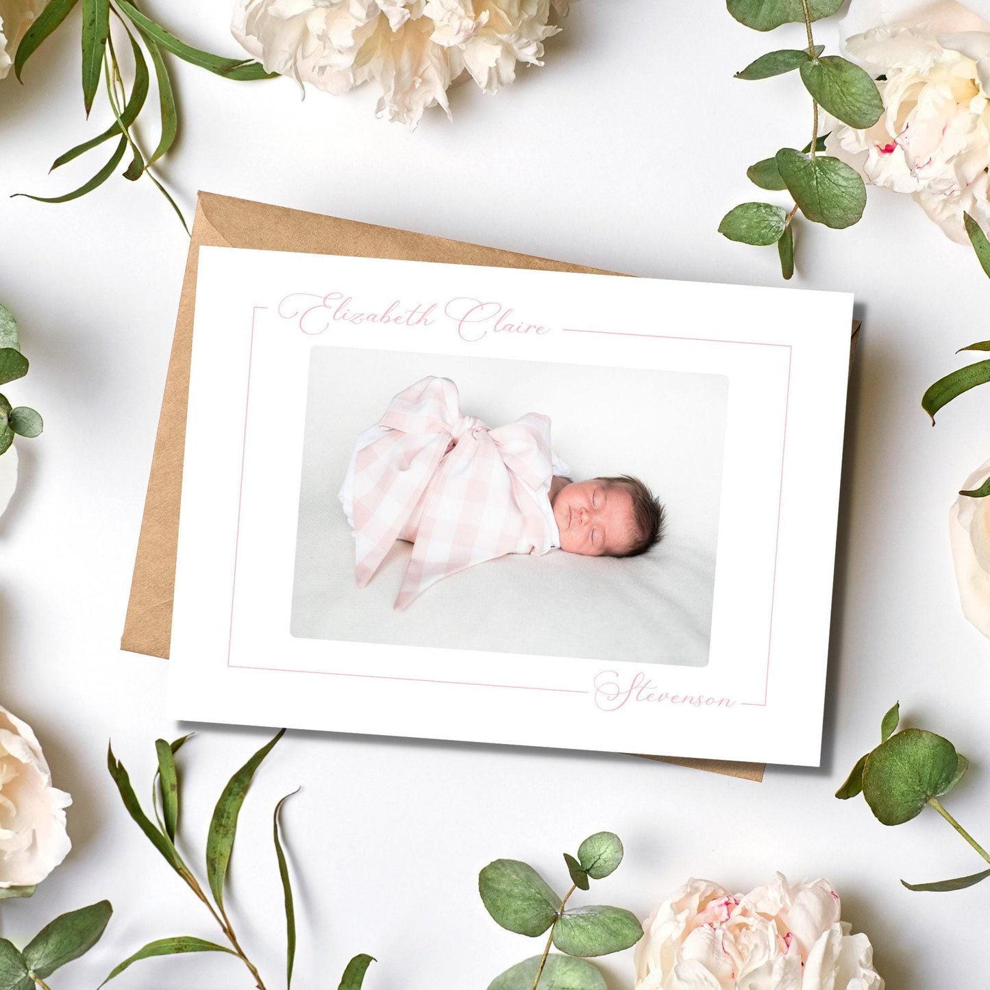 Ditsy Floral Birth Announcement