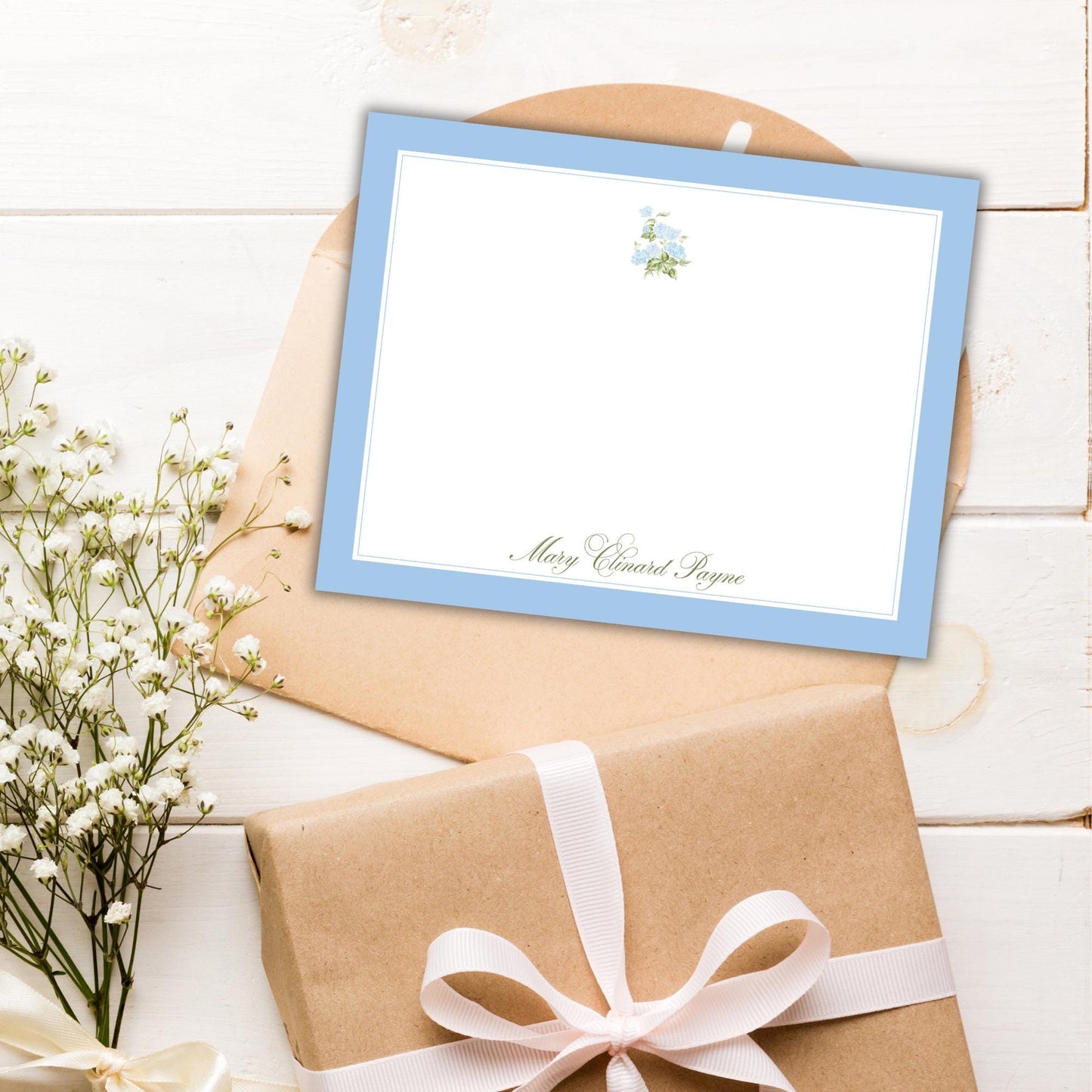 Blue Hydrangeas Notecards