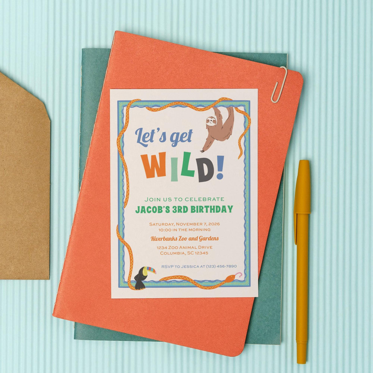 Wild One Birthday Invitation