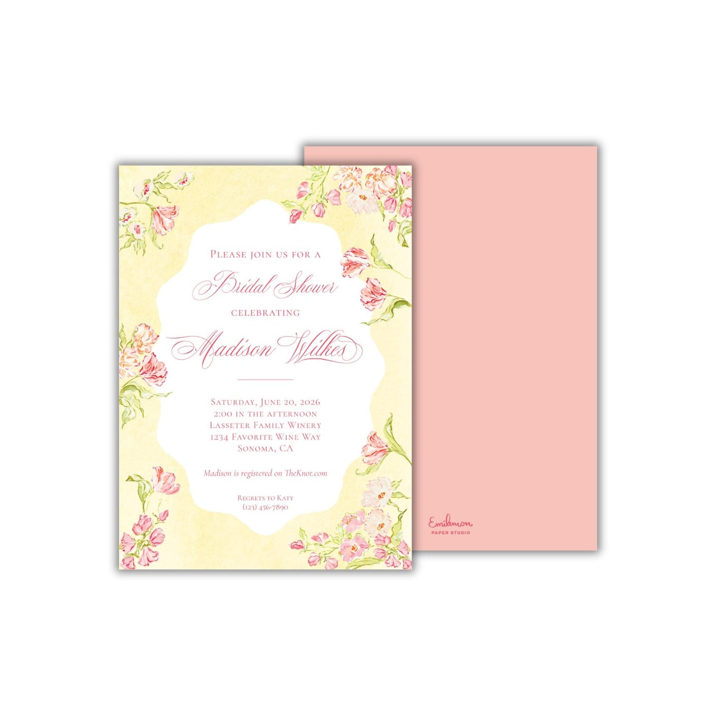 Golden Hour Bridal Shower Invitation