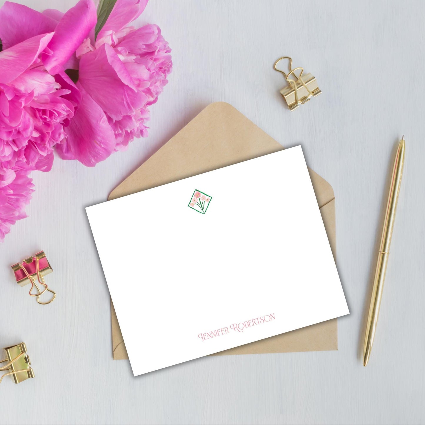 Deco Poppy Notecards