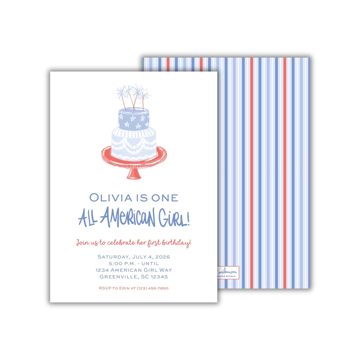 All American Kid Invitation