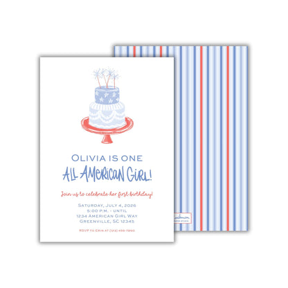 All American Kid Invitation