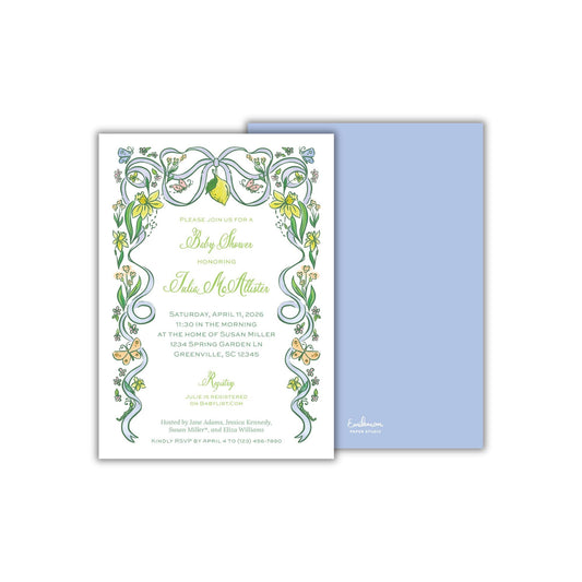 Lemon Squeeze Baby Shower Invitation