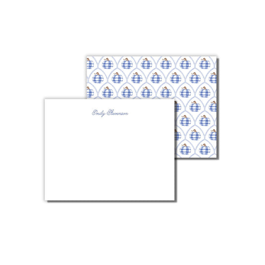 Pumpkin Notecard - Blue