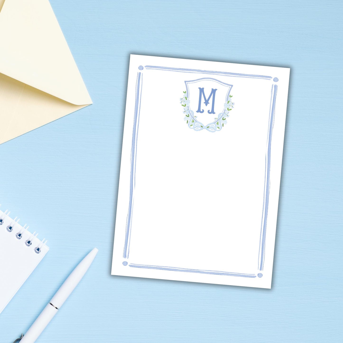 Pretty Parker Notepad - Blue