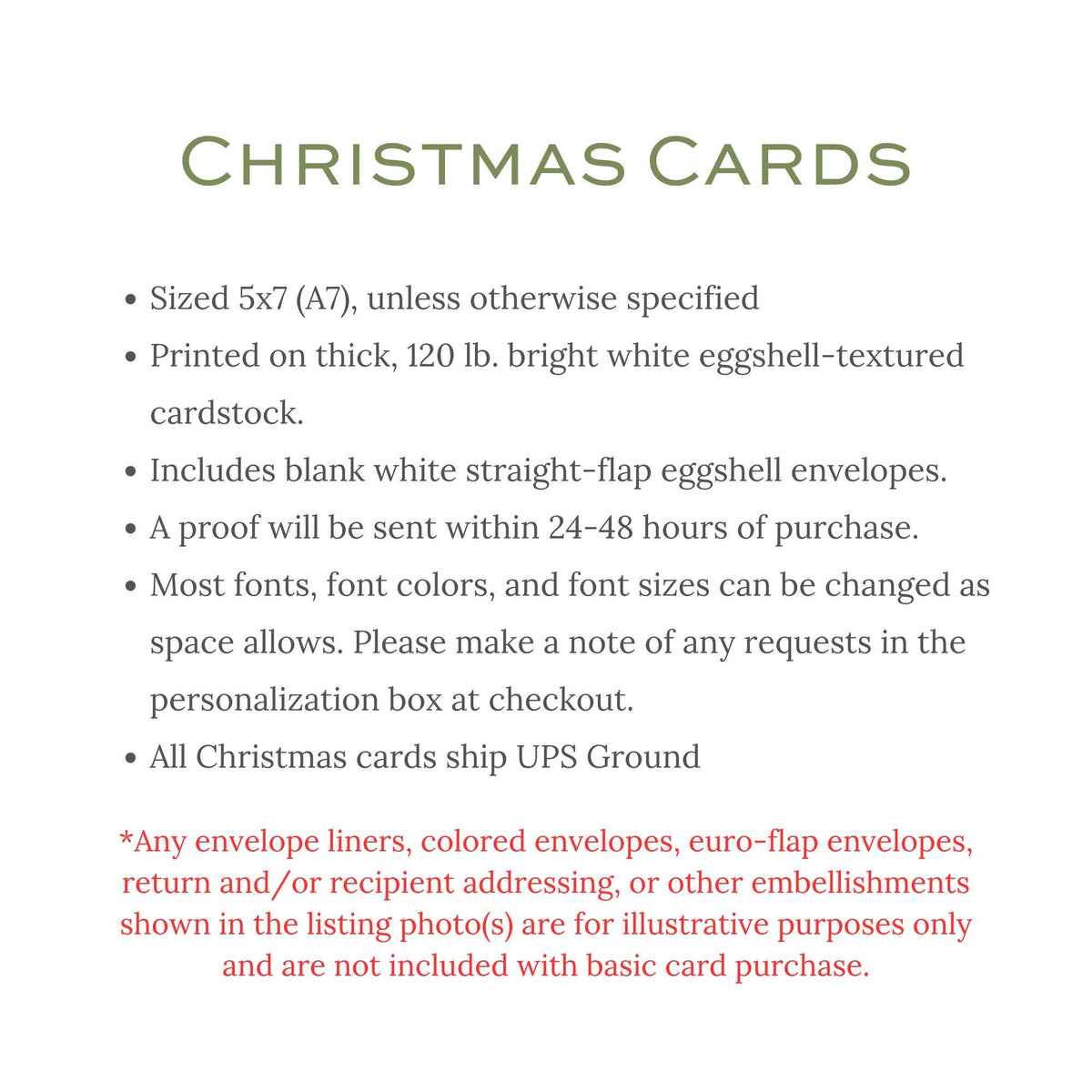 a christmas card with the words christmas cards