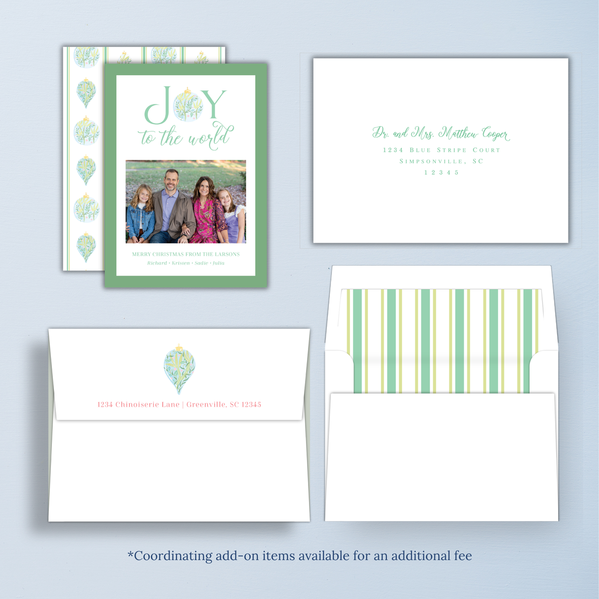 Traditional Chinoiserie Christmas Card