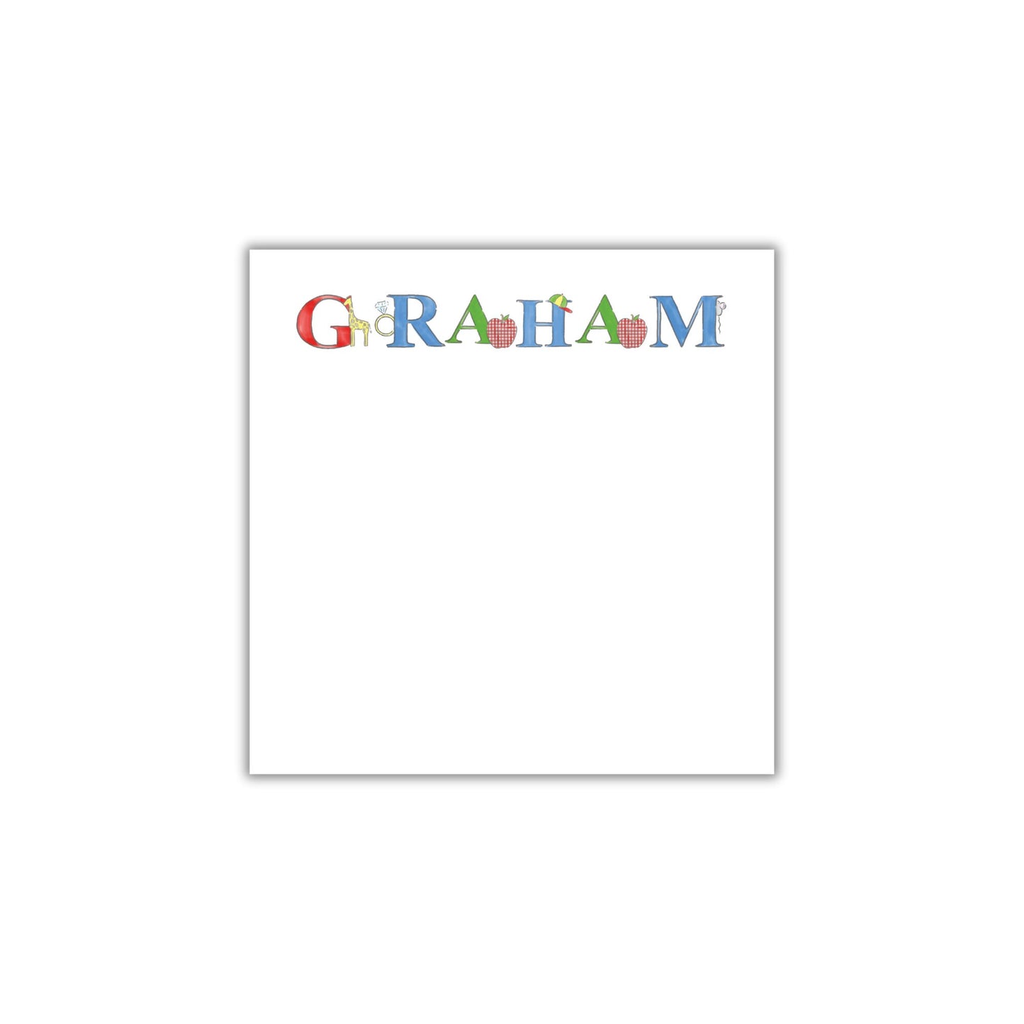 Letter Lunch Box Notepad - Primary