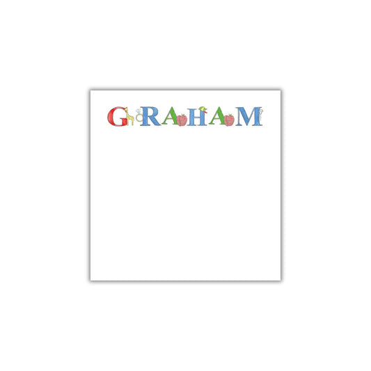 Letter Lunch Box Notepad - Primary