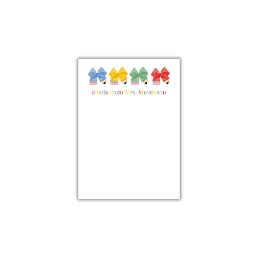 Pencil Bow Notepad
