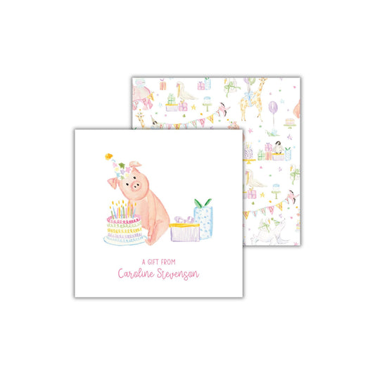 Party Pig Enclosure Cards