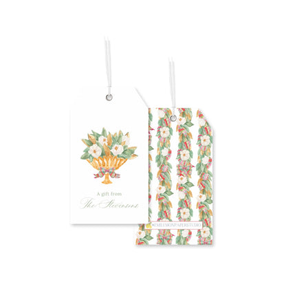 Magnolia Bouquet Christmas Tags