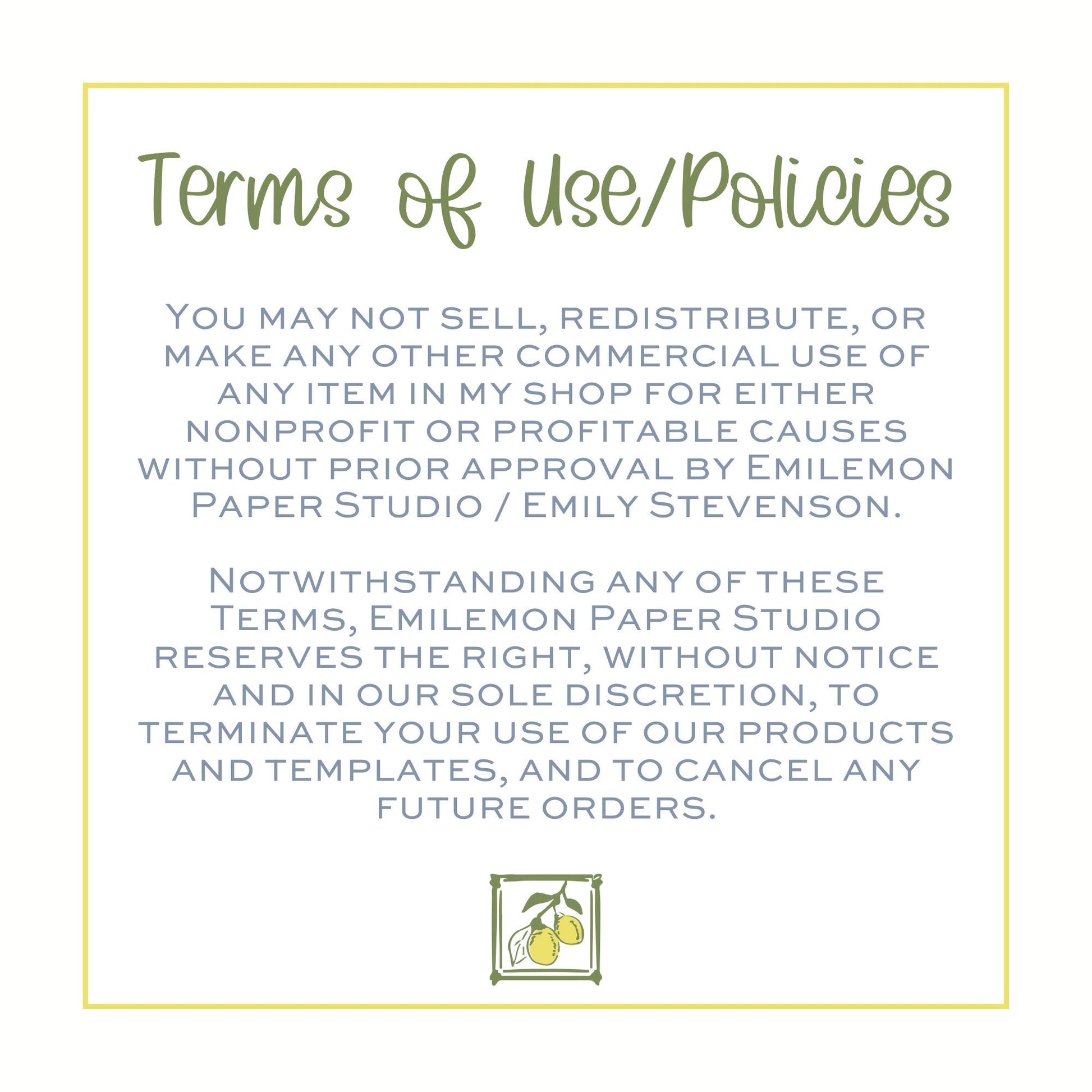 a letter written in green and yellow on a white background