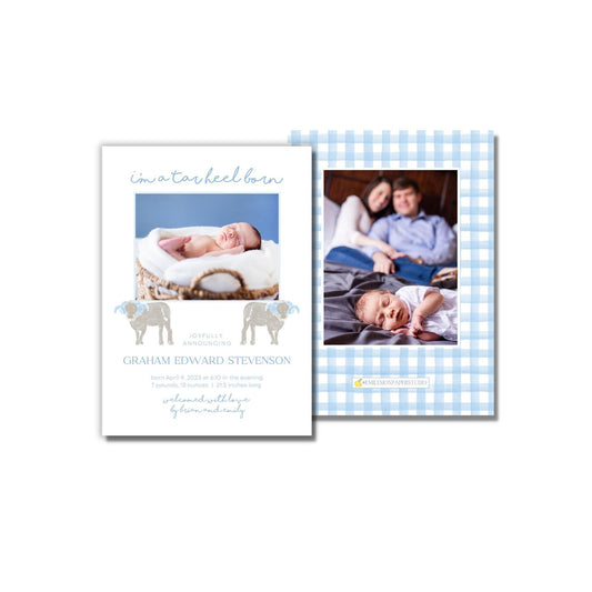 Tar Heel Born Birth Announcement