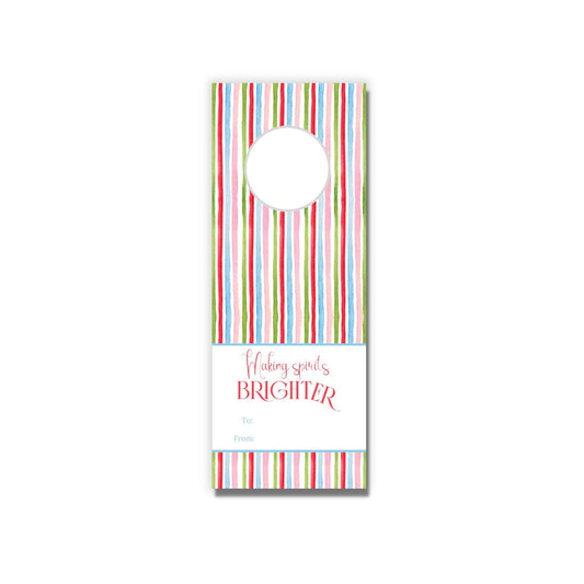 Rainbow Stripe Wine Tags