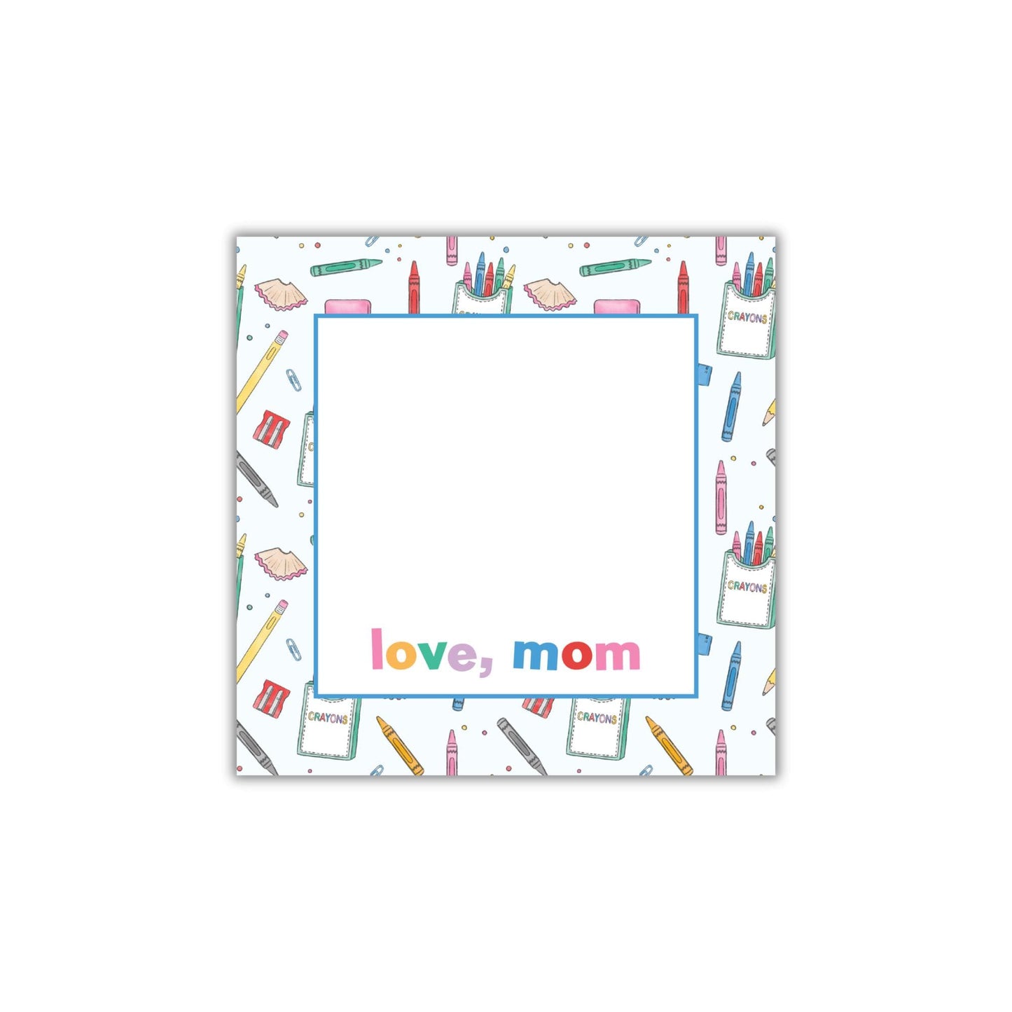 Colorful Supplies Lunch Box Notepad