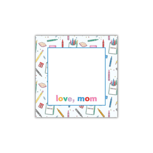 Colorful Supplies Lunch Box Notepad