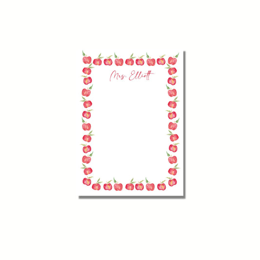 Apple Border Notepad