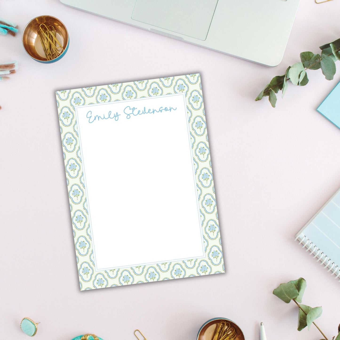 Hydrangea Scallop Notepad