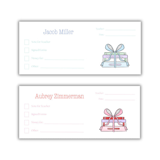 Book Stack Money Envelopes