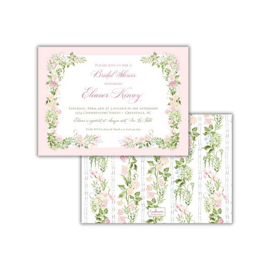 Garden Floral Bridal Shower Invitation