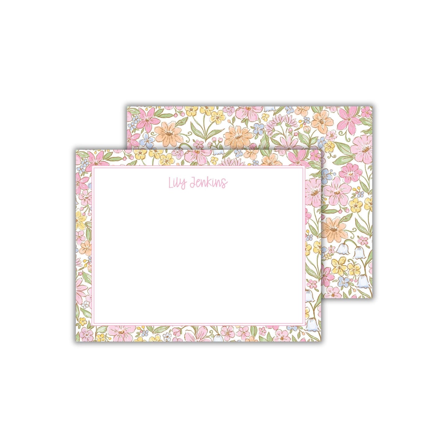 Pastel Floral Notecards
