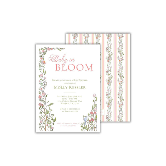 Baby in Bloom Baby Shower Invitation