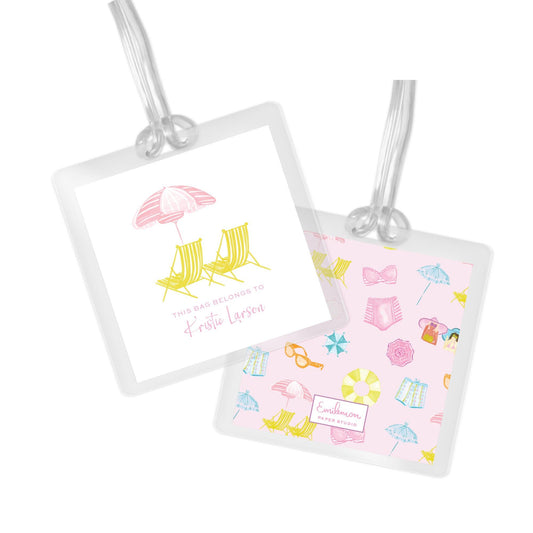 Beach Chairs Bag Tag